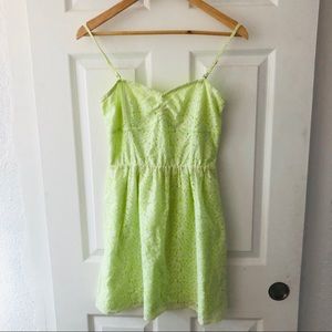 👗 Aeropostale White/Neon Lace Dress (M) 👗